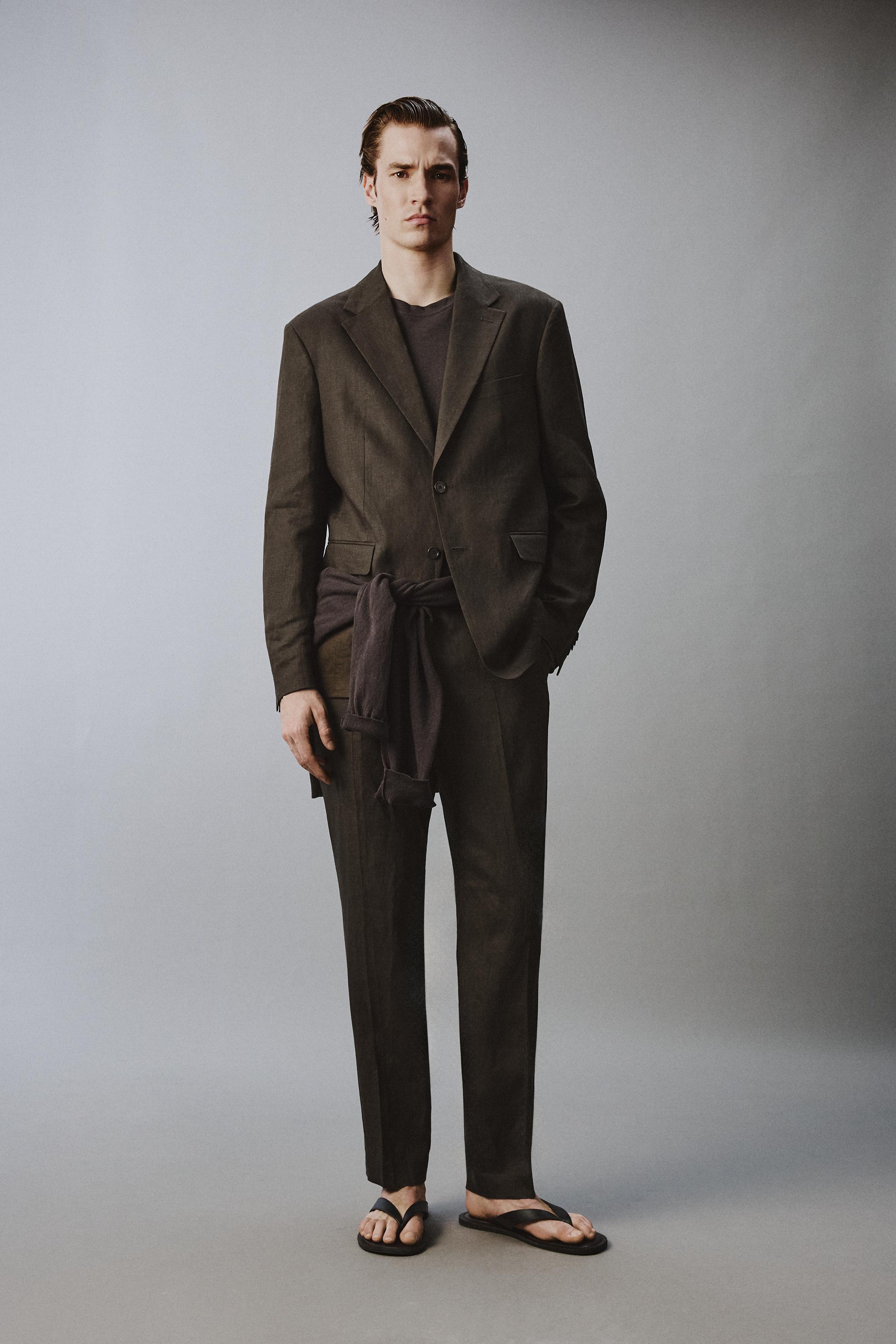 100% LINEN SUIT PANTS